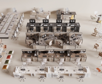 Modern Office Desk And Chair-ID:342730058