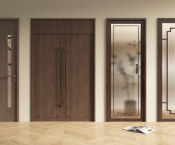New Chinese Style Single Door-ID:513637077