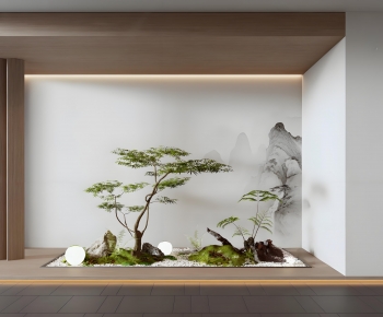 New Chinese Style Plant Landscaping-ID:607230906