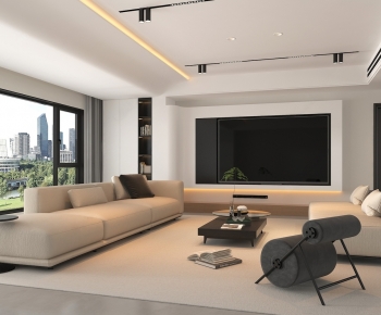 Modern A Living Room-ID:657989039