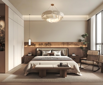 New Chinese Style Bedroom-ID:958113915