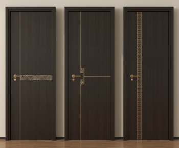 New Chinese Style Single Door-ID:197876936