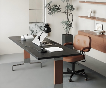 Modern Office Desk And Chair-ID:488732106