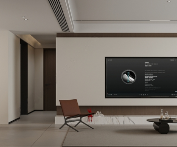 Modern A Living Room-ID:742862942