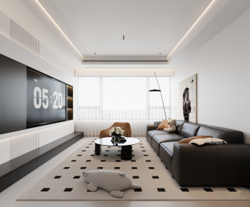 Modern A Living Room-ID:673779964