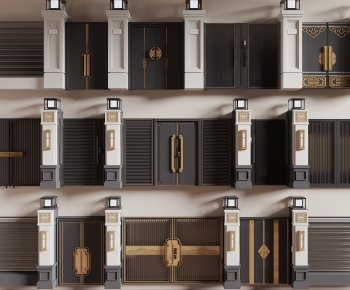 New Chinese Style Gate-ID:131129986