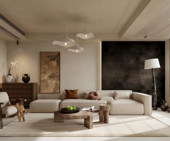 New Chinese Style A Living Room-ID:552196039