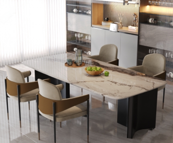 Modern Dining Table And Chairs-ID:608122113