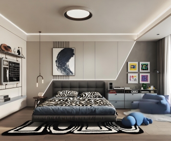 Modern Boy's Room And Son's Room-ID:235126025