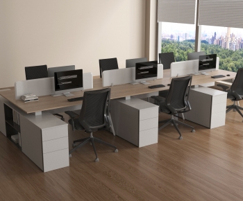 Modern Office Desk And Chair-ID:939719743
