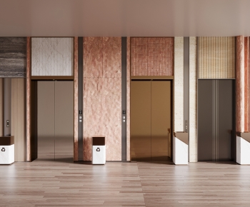 Modern Office Elevator Hall-ID:244649896