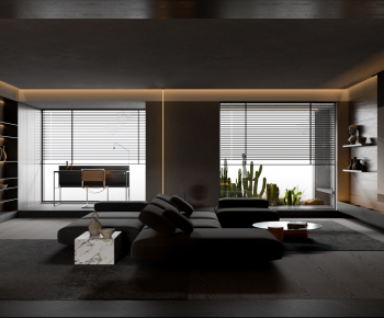 Modern A Living Room-ID:806789423