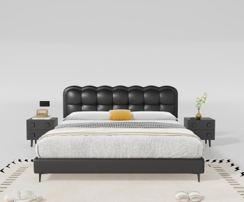 Modern Double Bed-ID:484328036