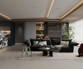 Modern A Living Room-ID:503005039