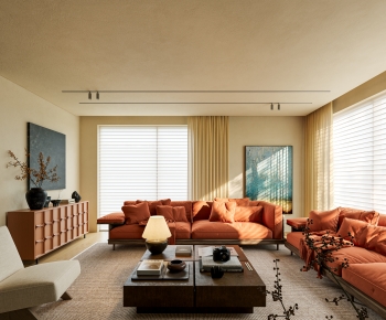 Wabi-sabi Style A Living Room-ID:299896002