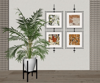 Modern Ground Green Plant Potted Plants-ID:691644911