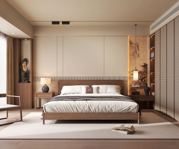 New Chinese Style Bedroom-ID:730450223