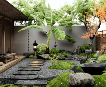 Japanese Style Courtyard/landscape-ID:922684919