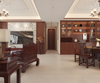 Chinese Style A Living Room-ID:260374074