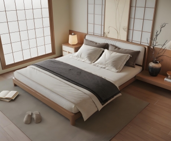 Japanese Style Double Bed-ID:873019938
