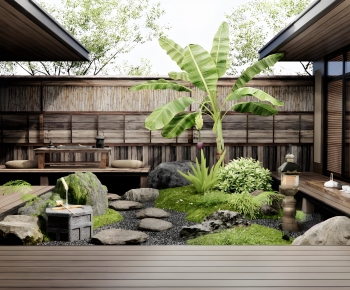 Japanese Style Courtyard/landscape-ID:573689942