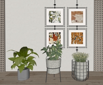 Modern Ground Green Plant Potted Plants-ID:429807901