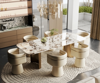 Modern Dining Table And Chairs-ID:930062065