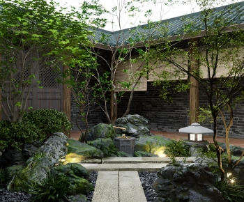 Japanese Style Courtyard/landscape-ID:125629939