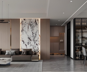 Modern A Living Room-ID:208393105