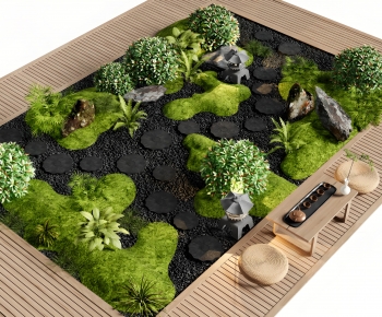 Japanese Style Courtyard/landscape-ID:260660633