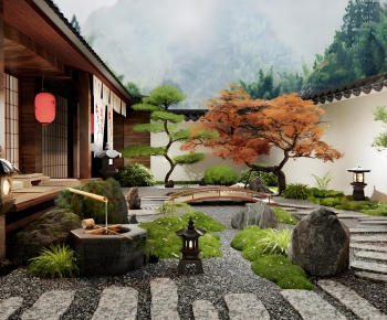 Japanese Style Courtyard/landscape-ID:216368915