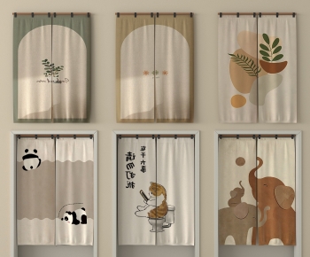 Modern Door Curtain-ID:299745082