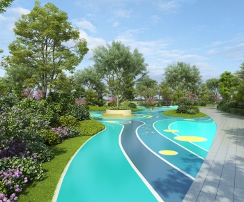 Modern Park Landscape-ID:561362985