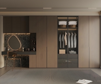 Modern Clothes Storage Area-ID:311194907