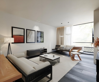 New Chinese Style A Living Room-ID:789933925