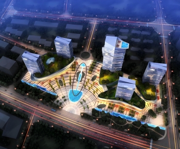 Modern Architectural Bird's-eye View Planning-ID:602682118