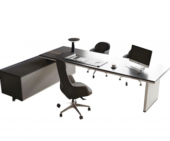 Modern Office Desk And Chair-ID:240982069