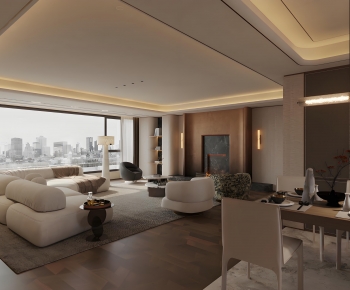 Modern A Living Room-ID:602667099