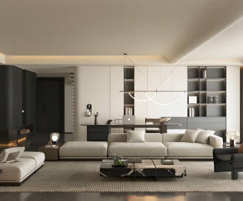 Modern A Living Room-ID:370363954