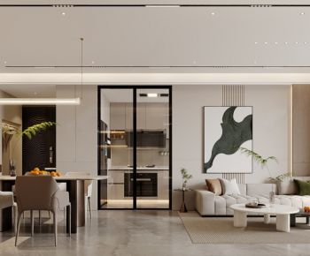 Modern A Living Room-ID:611664064