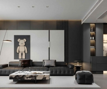 Modern A Living Room-ID:447993041