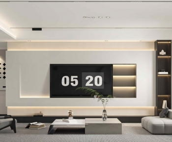 Modern A Living Room-ID:298020887