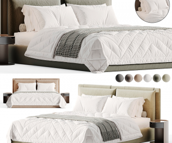 Modern Double Bed-ID:630508903