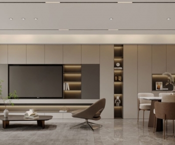 Modern A Living Room-ID:658741956