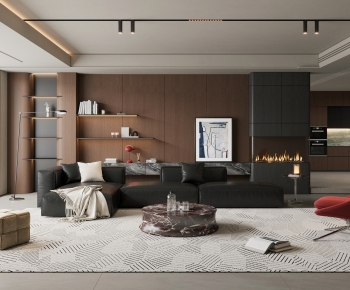 Modern A Living Room-ID:658756026