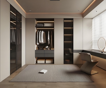 Modern Clothes Storage Area-ID:254170946