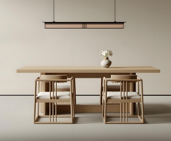 New Chinese Style Dining Table And Chairs-ID:636209015