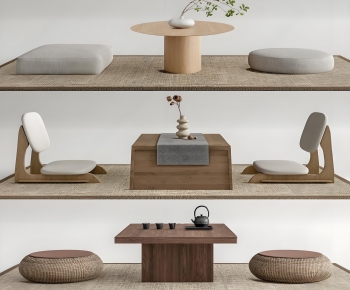 Japanese Style Tea Tables And Chairs-ID:673449991