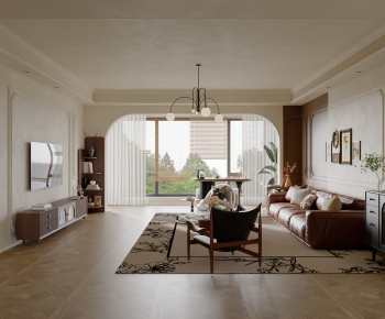 French Style A Living Room-ID:589462043