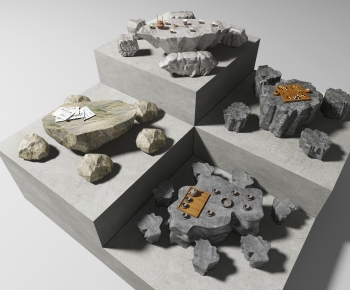 Chinese Style Outdoor Tables And Chairs-ID:620476016